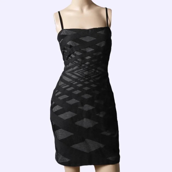 Robert Rodriguez Size 4 90’s Y2K Style Bodycon Bandage Cocktail Dress - Picture 1 of 8